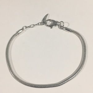 Carlo Biagi Sterling Silver Bead Charm Bracelet